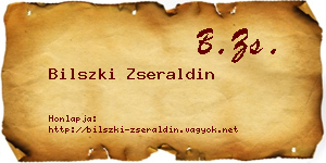 Bilszki Zseraldin névjegykártya